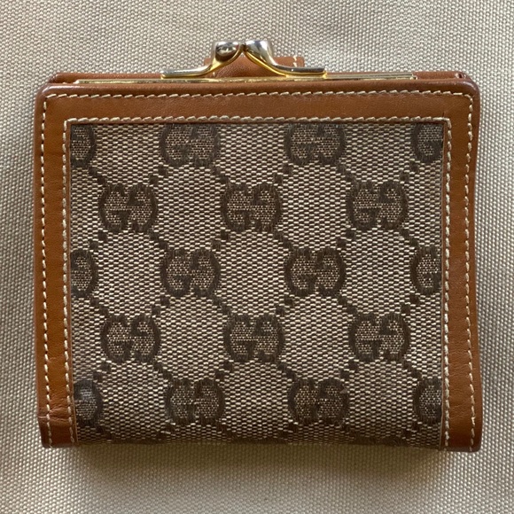 Vintage GUCCI Ophidia GG Leather Canvas Wallet - Picture 2 of 12